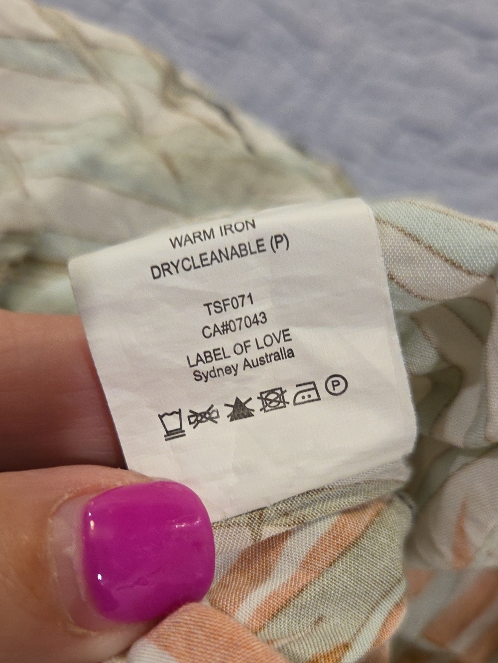 Label Of Love Button Down Tropical Midi Dress in Peach, Olive & White Size M - Picture 3 of 9